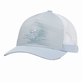 3D Skull & T's Interlock Knit Trucker Hat Drizzle - AW23 G/Fore men's golf fashion