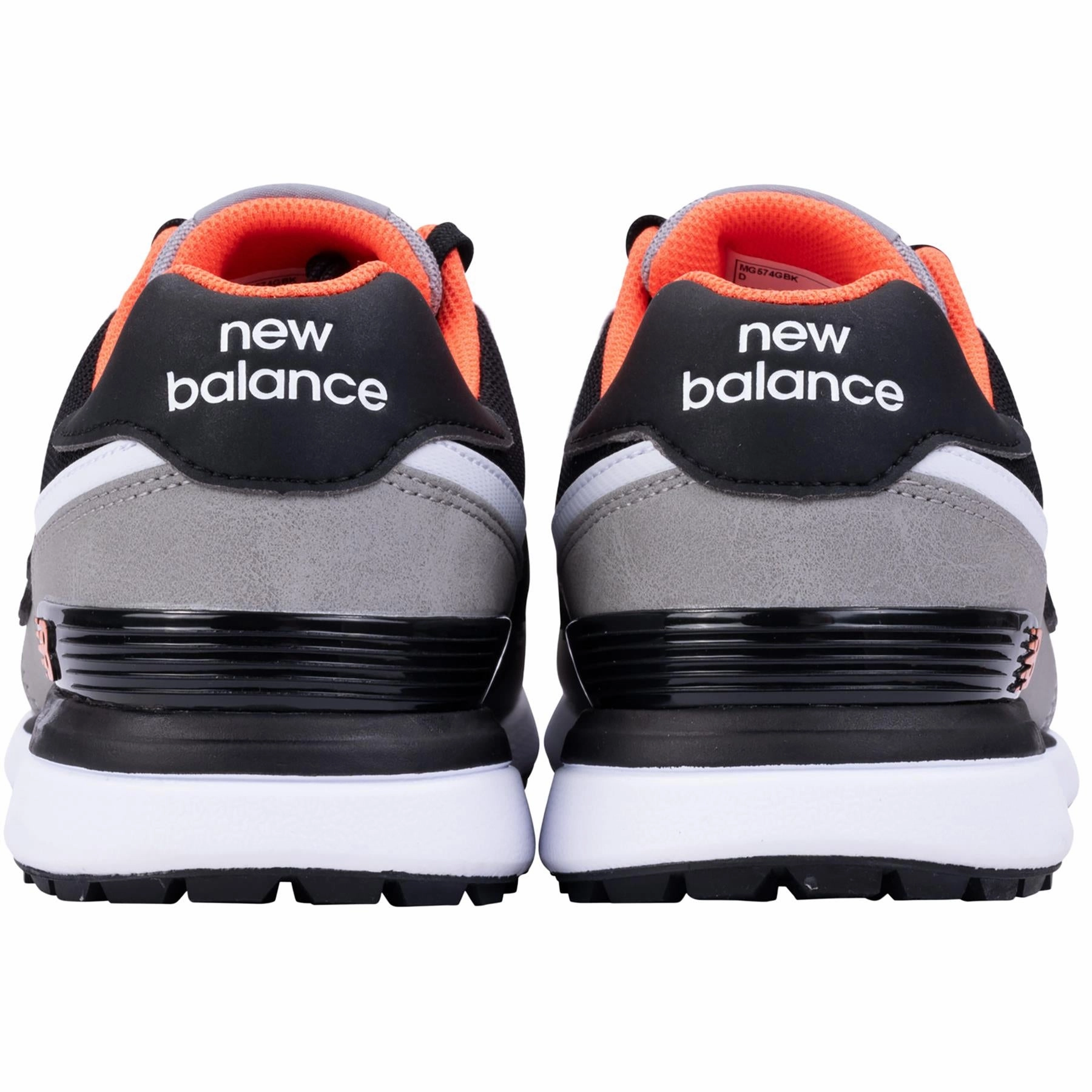 574 Greens v2 Waterproof Spikeless Golf Shoes Grey/Black New Balance Men's Golf Footwear
