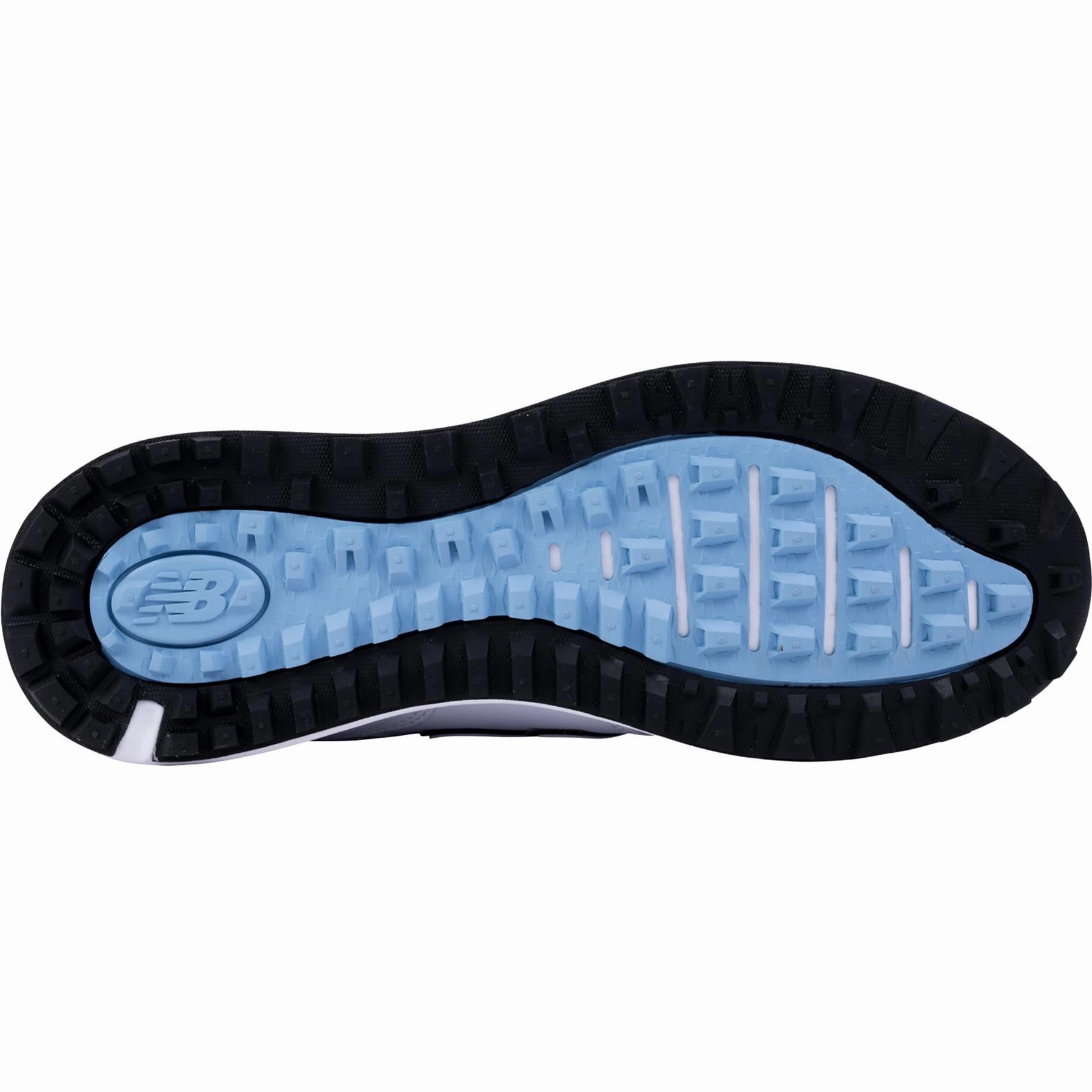 574 Greens v2 Waterproof Spikeless Golf Shoes White/Blue New Balance Men's Golf Footwear