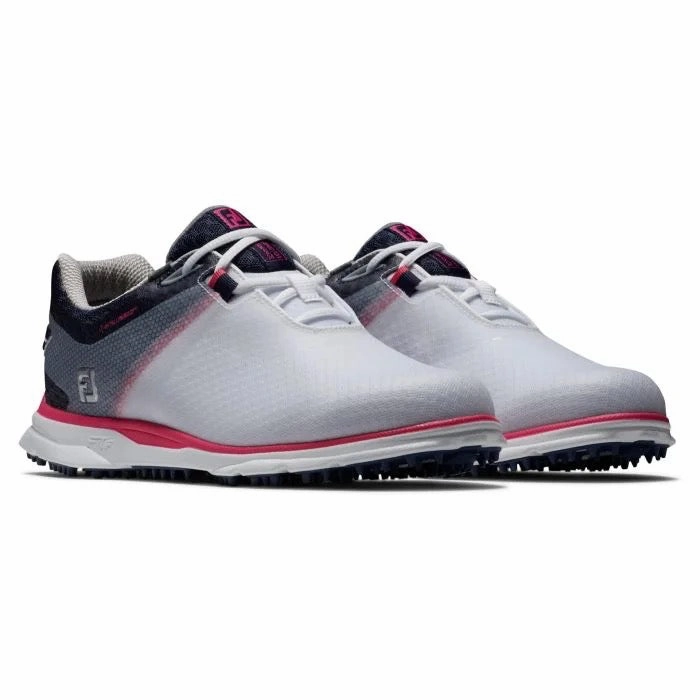 Cushioned Sneakers New Womens Footjoy Pro SL Sport Golf Shoes- White/Navy Pink  MSP$175 Travel-Ready Shoes