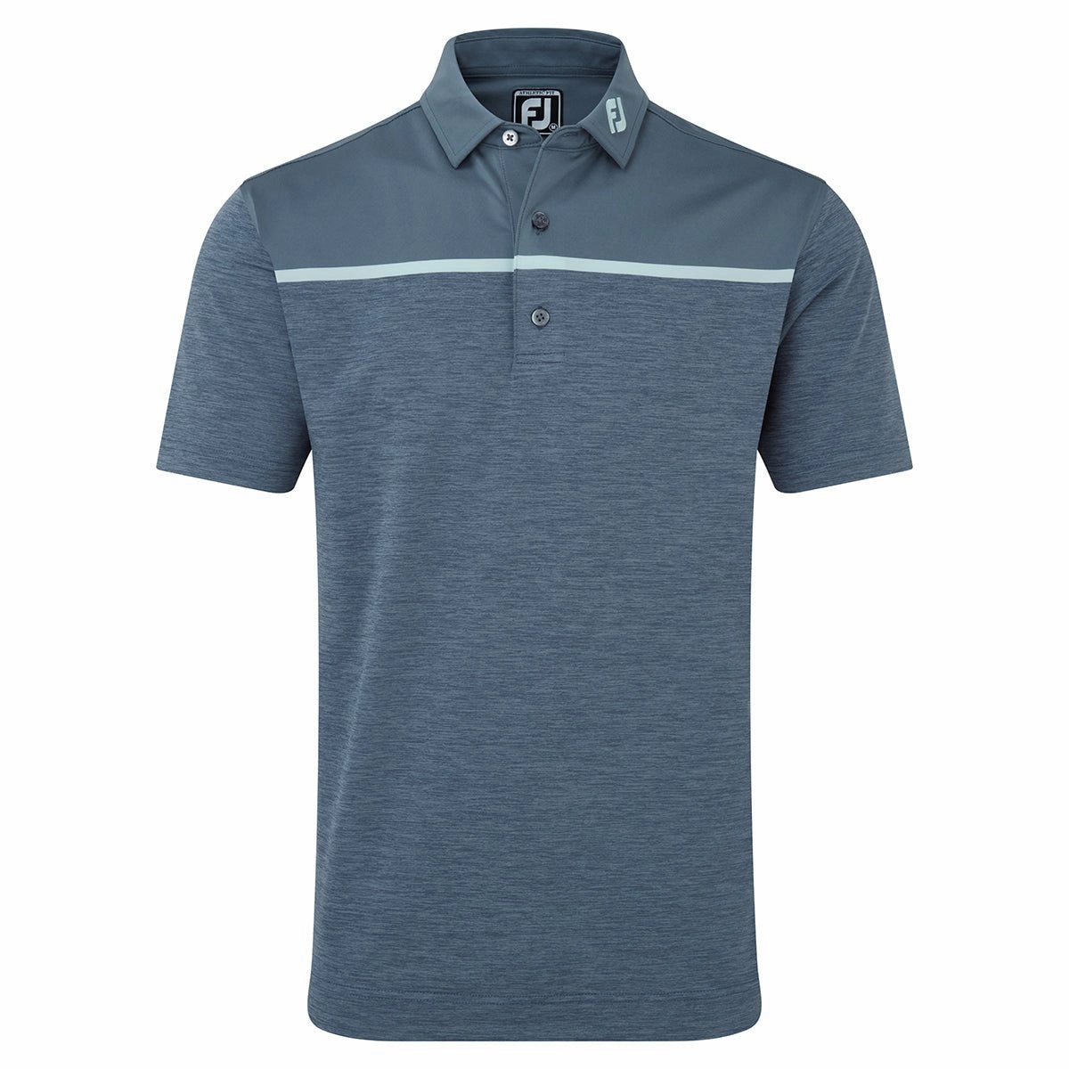 monochrome clothing style, breathable wear, kids long sleeve tee Activewear Top Footjoy Space Dye Lisle Golf Polo Shirt 88793 Cozy Base Layer
