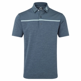 monochrome clothing style, breathable wear, kids long sleeve tee Activewear Top Footjoy Space Dye Lisle Golf Polo Shirt 88793 Cozy Base Layer