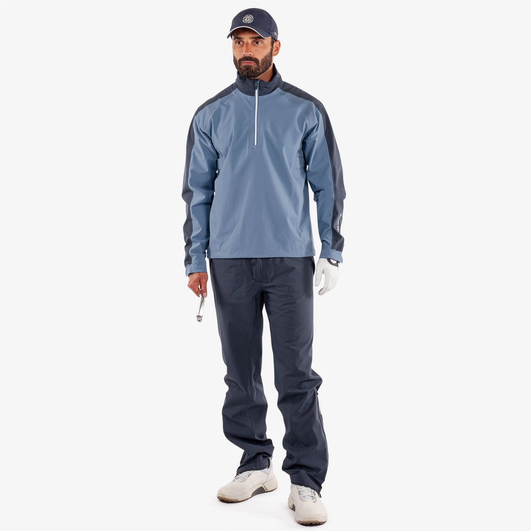 Adam PERTEX Waterproof Jacket Moonlight Blue/Navy Galvin Green Men's Apparel