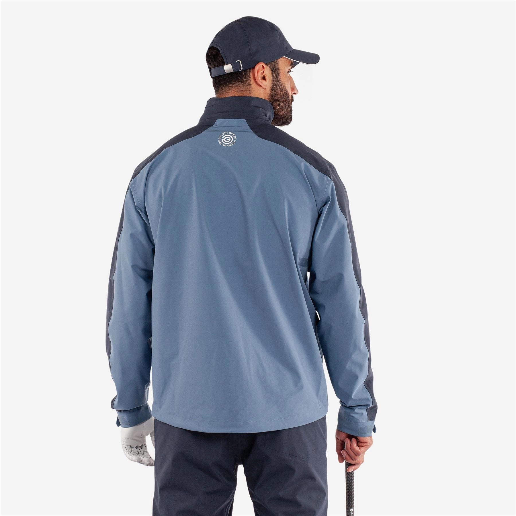 Adam PERTEX Waterproof Jacket Moonlight Blue/Navy Galvin Green Men's Apparel