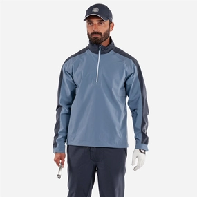 Adam PERTEX Waterproof Jacket Moonlight Blue/Navy Galvin Green men's golf outerwear
