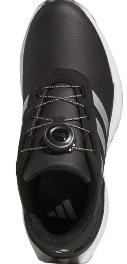 Adidas S2G BOA 24 Golf Shoes in Core Black/Silver Metallic/Wonder Quartz women's Boa golf shoes