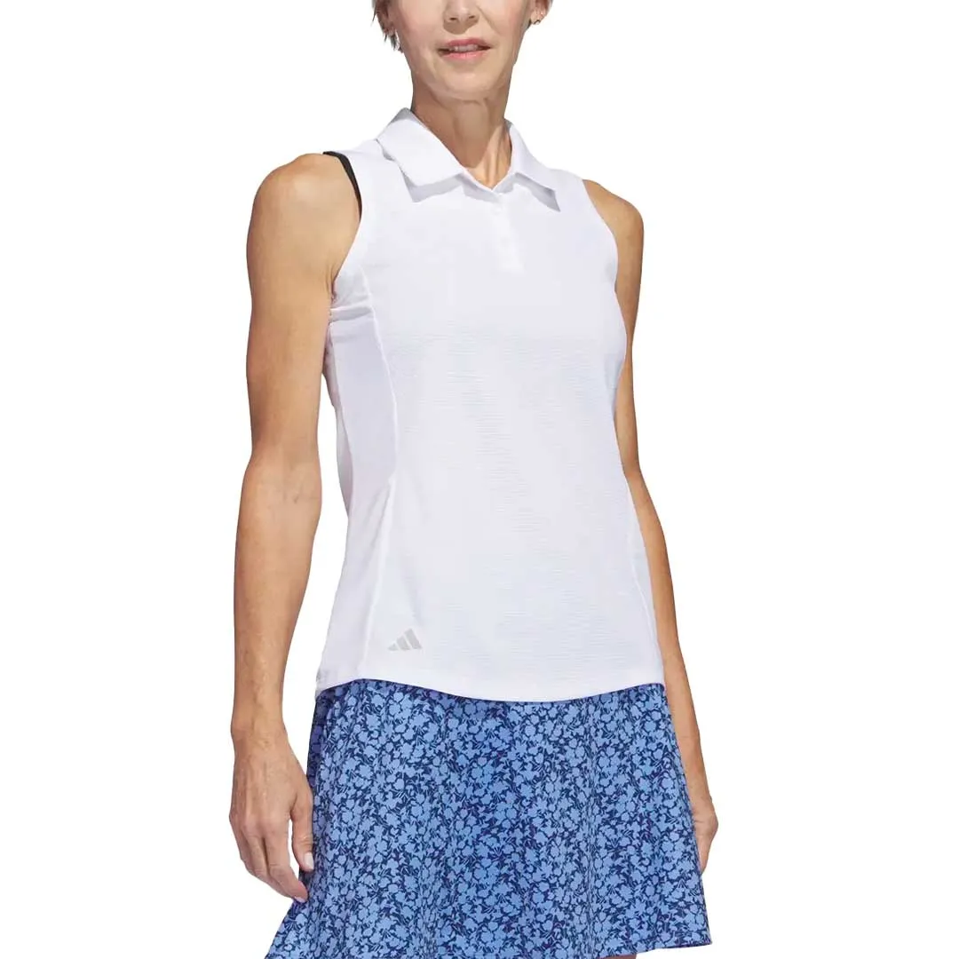 adidas - Women's Texture Sleeveless Golf Polo Shirt (HT1238)