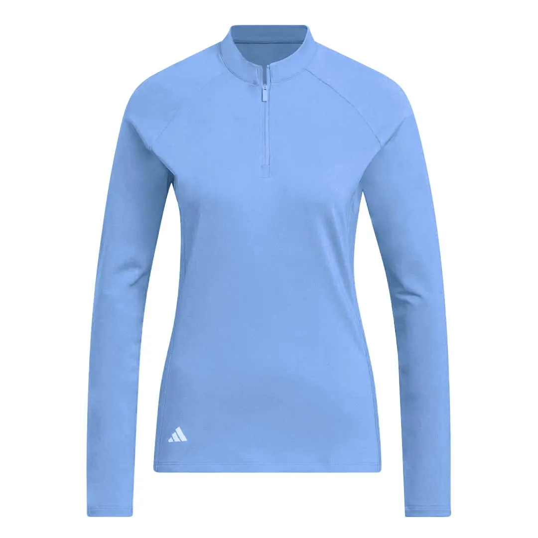 adidas - Women's Ultimate365 Solid Long Sleeve 1/4 Zip Polo (HY3971)