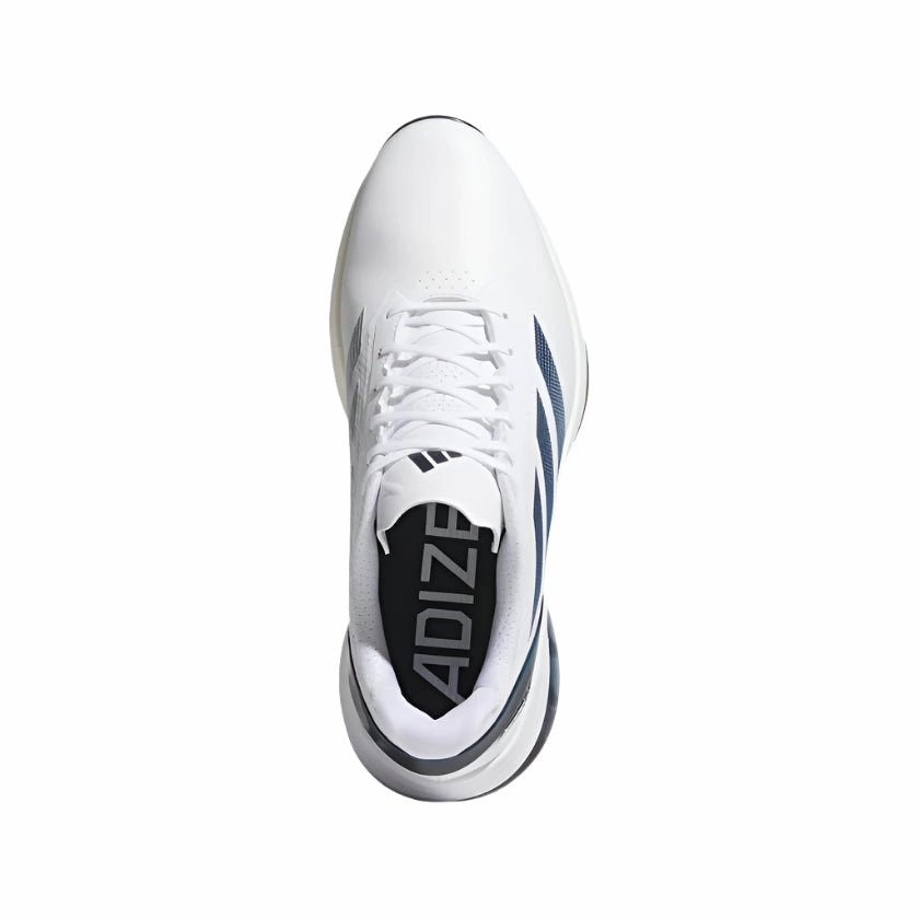 Adidas Adizero ZG Spikeless Golf Shoes - White/Blue Men's Spikeless Golf Shoes