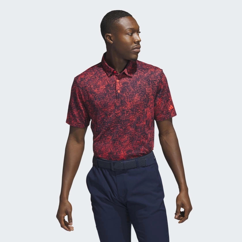 Adidas Aerial Jacquard Golf Polo Adidas Men's Performance Gear