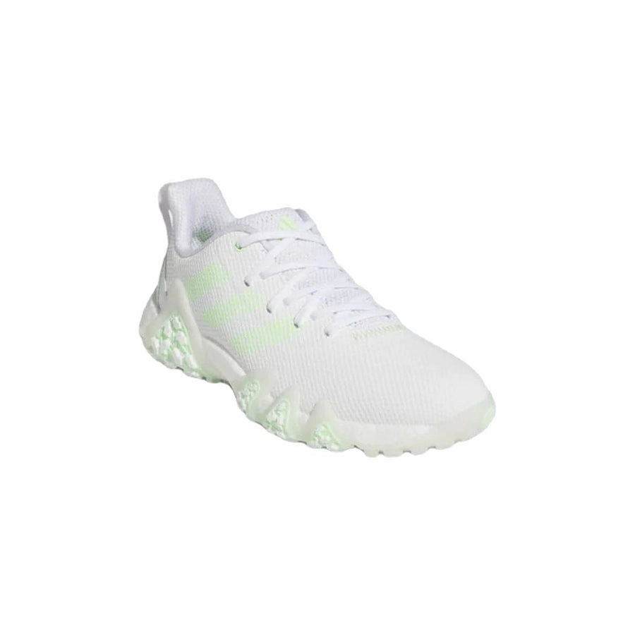 Adidas Codechaos Ladies 2022 Spikeless Shoes - White/Lime Women's Spikeless Golf Shoes