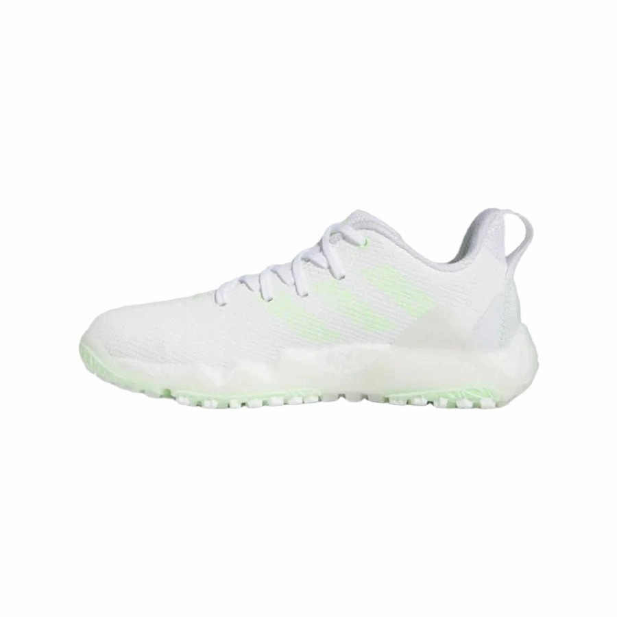 Adidas Codechaos Ladies 2022 Spikeless Shoes - White/Lime Women's Spikeless Golf Shoes