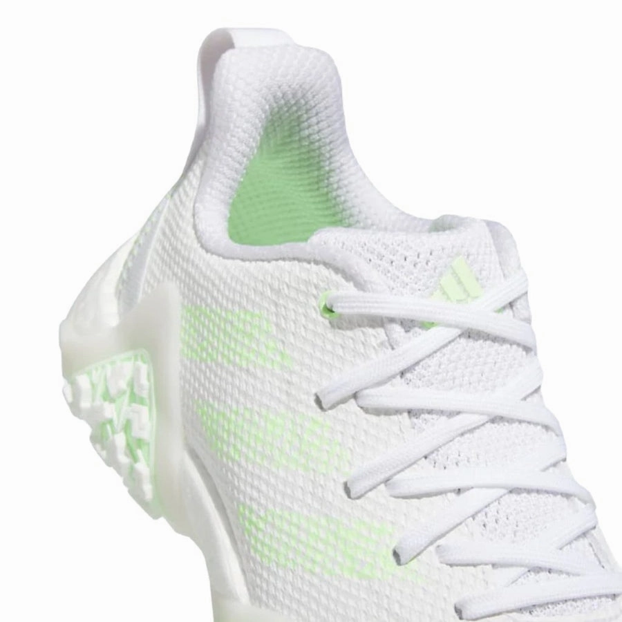 Adidas Codechaos Ladies 2022 Spikeless Shoes - White/Lime Women's Spikeless Golf Shoes