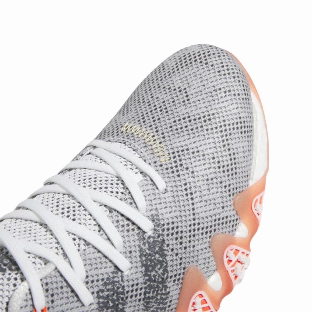 Adidas Codechaos Men's 2022 Spikeless Shoes - Grey/Orange Men's Spikeless Golf Shoes