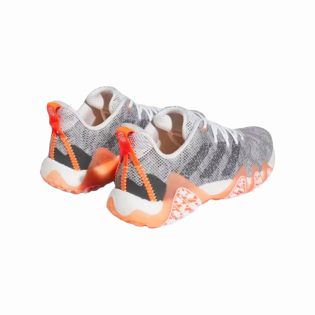 Adidas Codechaos Men's 2022 Spikeless Shoes - Grey/Orange Men's Spikeless Golf Shoes