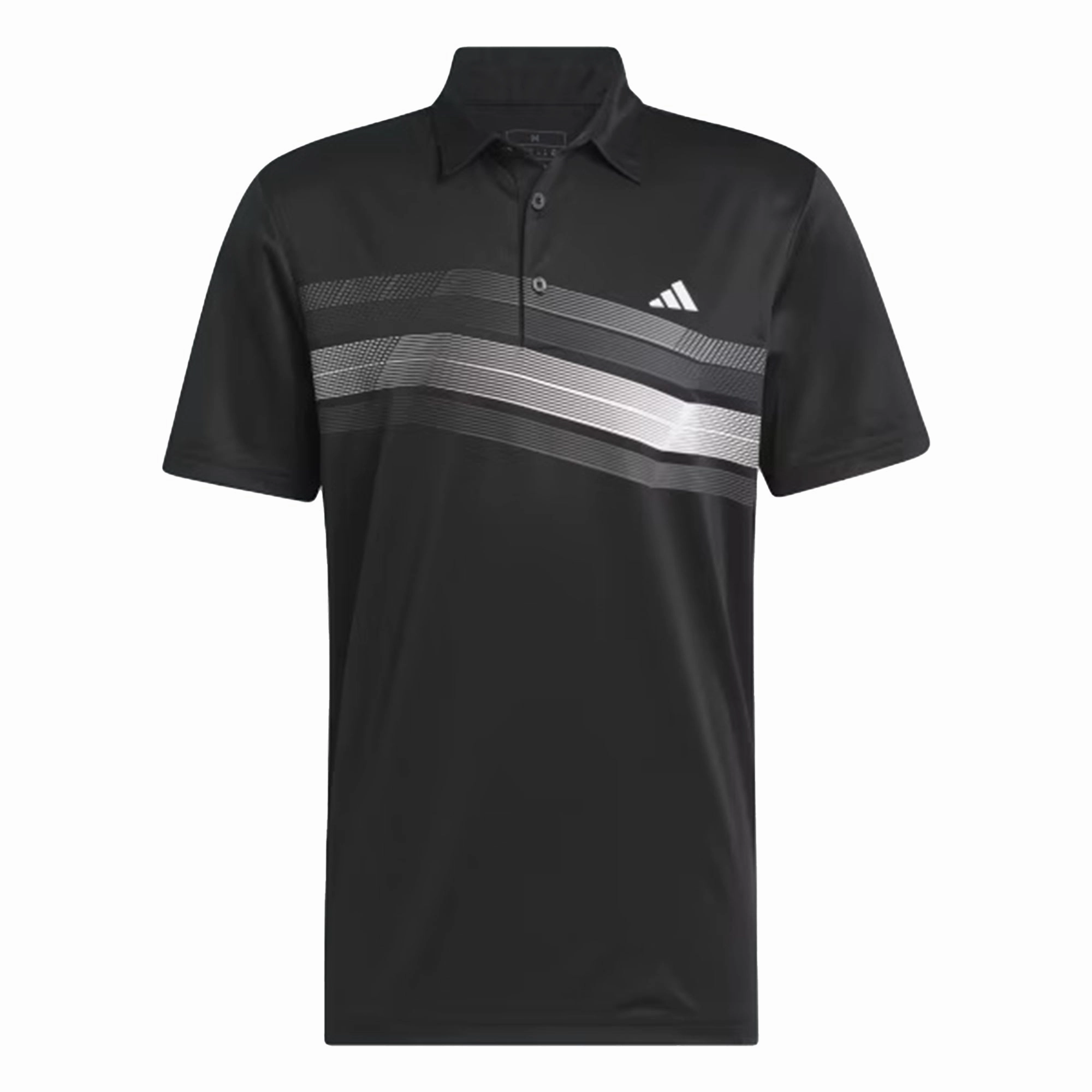 Adidas Core Chest Stripe Polo Shirt - Black Adidas performance gear for men
