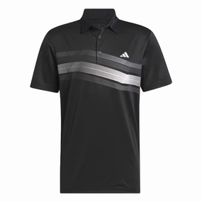 Adidas Core Chest Stripe Polo Shirt - Black Adidas performance gear for men