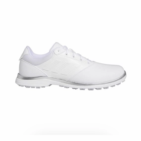 Adidas Ladies Alphaflex 24 Spikeless Golf Shoes - White/Grey Women's spikeless golf shoes collection