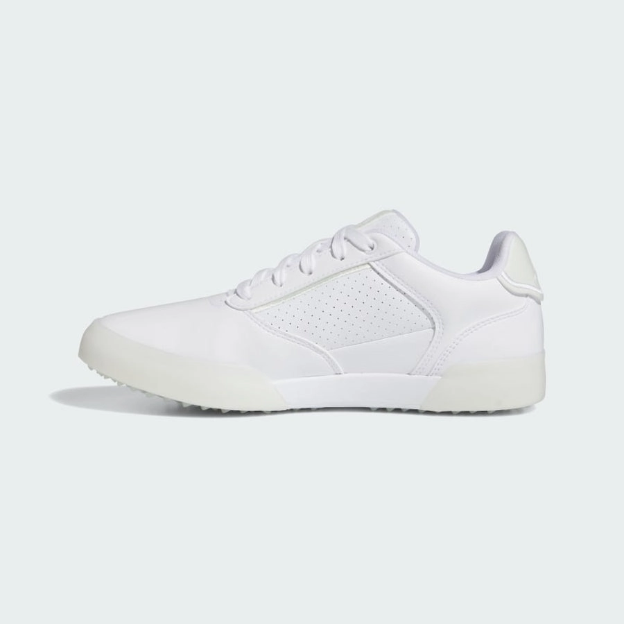 Adidas Ladies Retrocross 24 Spikeless Golf Shoes - White Women's Spikeless Golf Shoes