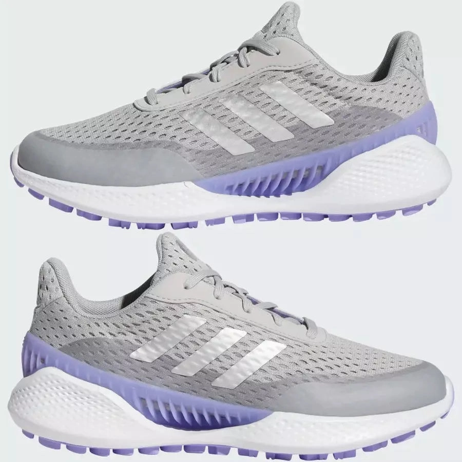 Adidas Ladies Summervent Spikeless Golf Shoes - Grey Women's Spikeless Golf Shoes