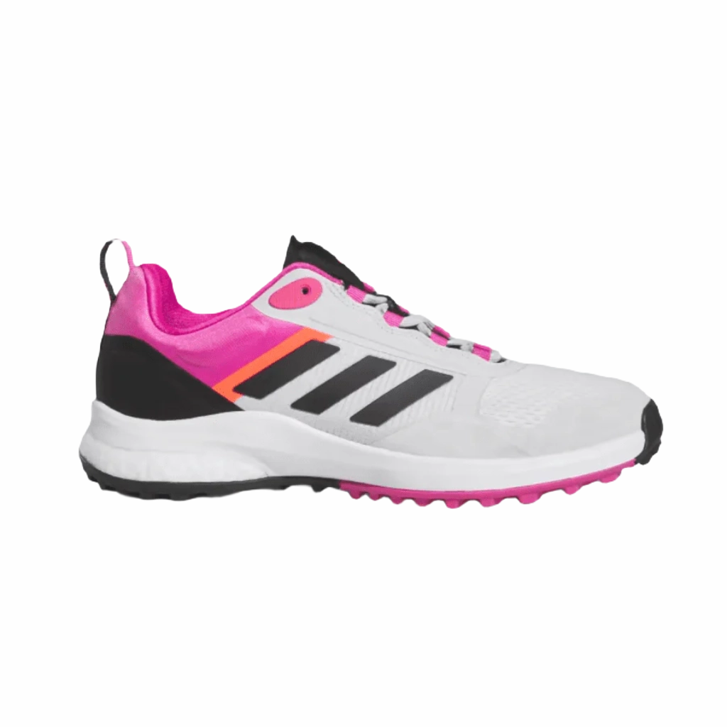 Adidas Ladies Zoysia Golf Shoes - Grey/Pink Women's spikeless golf shoes collection