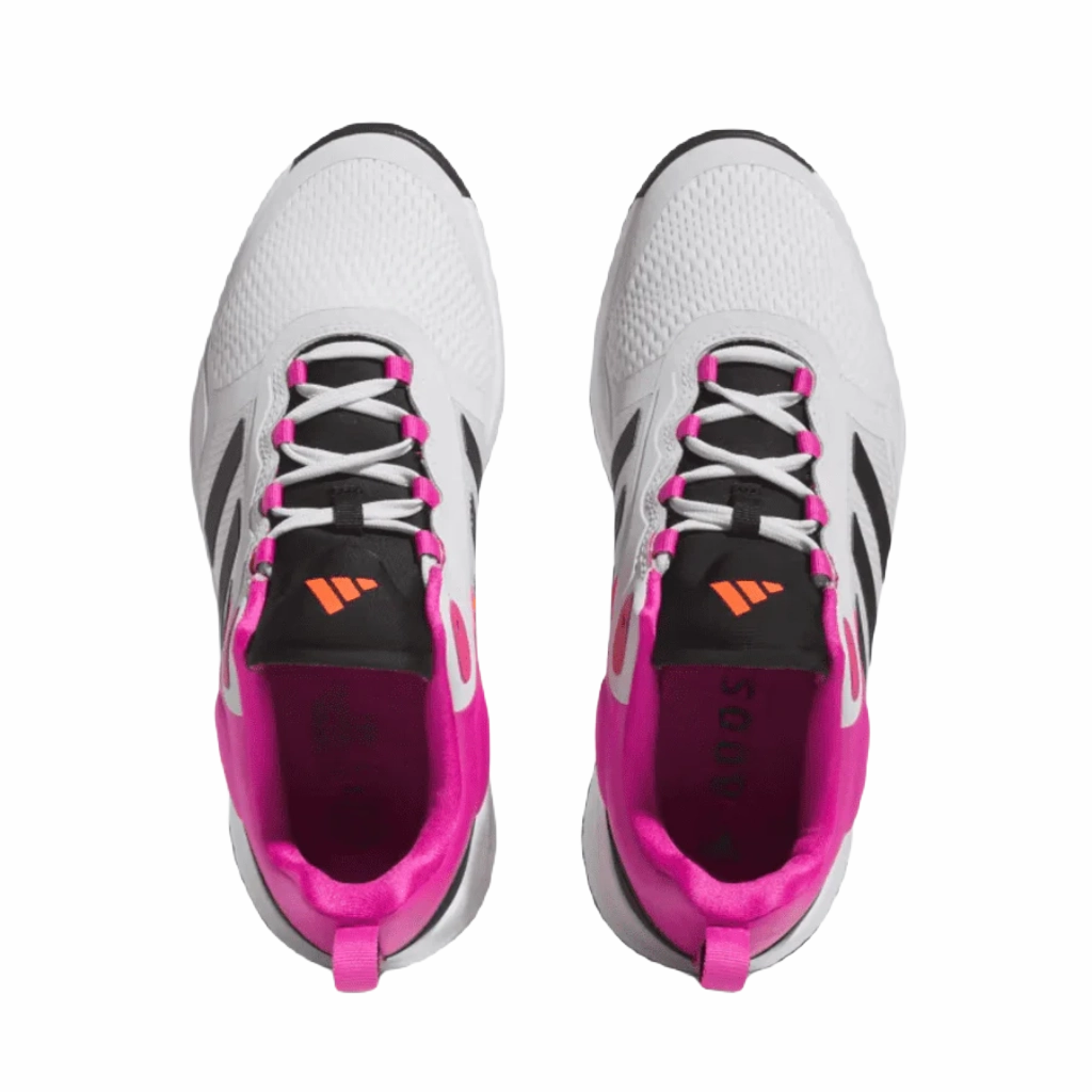 Adidas Ladies Zoysia Golf Shoes - Grey/Pink Women's Spikeless Golf Shoes