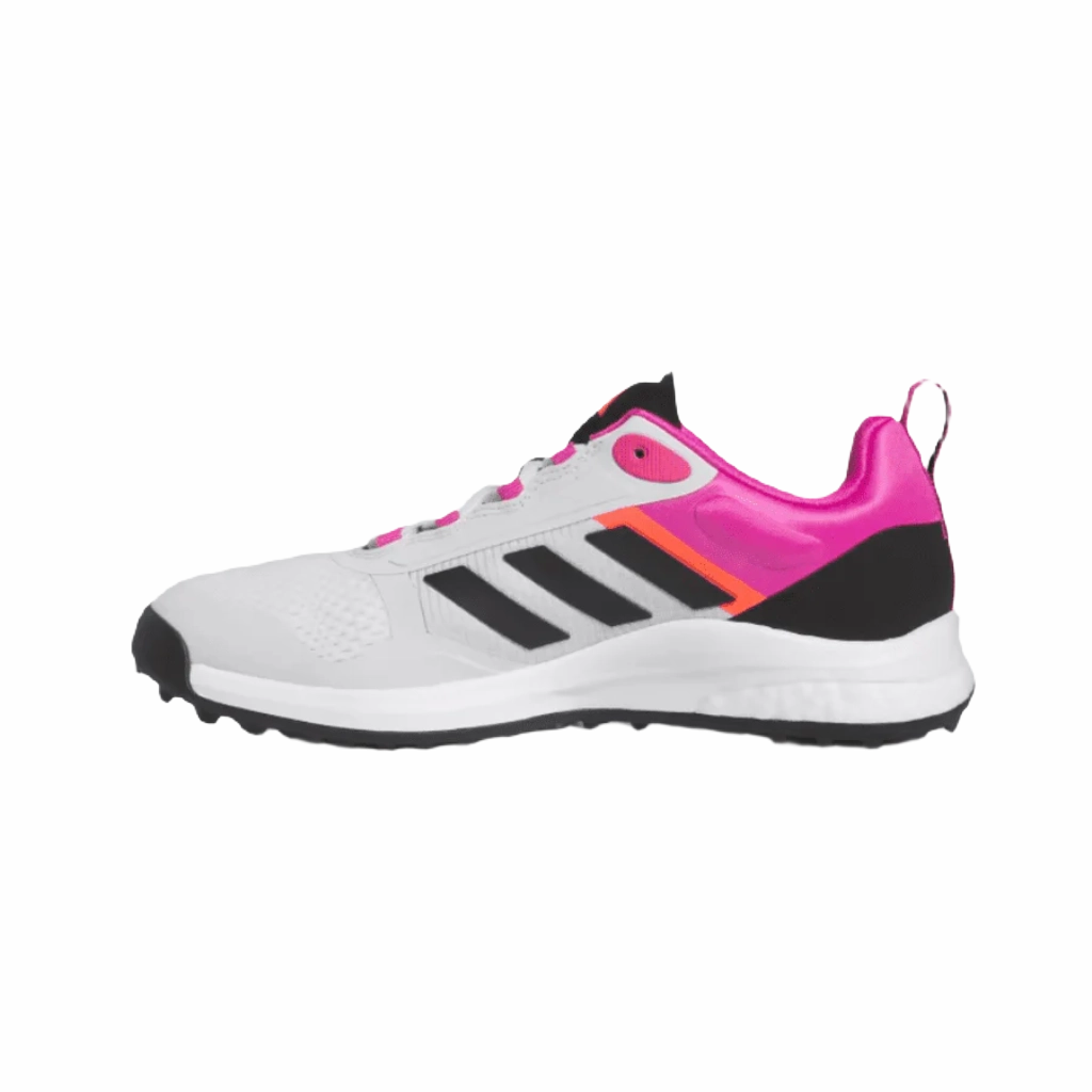 Adidas Ladies Zoysia Golf Shoes - Grey/Pink Women's Spikeless Golf Shoes