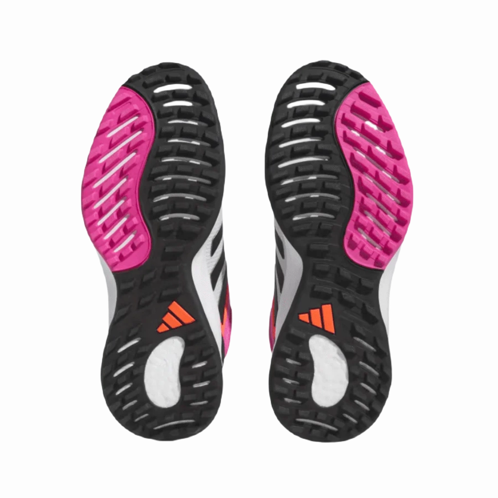 Adidas Ladies Zoysia Golf Shoes - Grey/Pink Women's Spikeless Golf Shoes