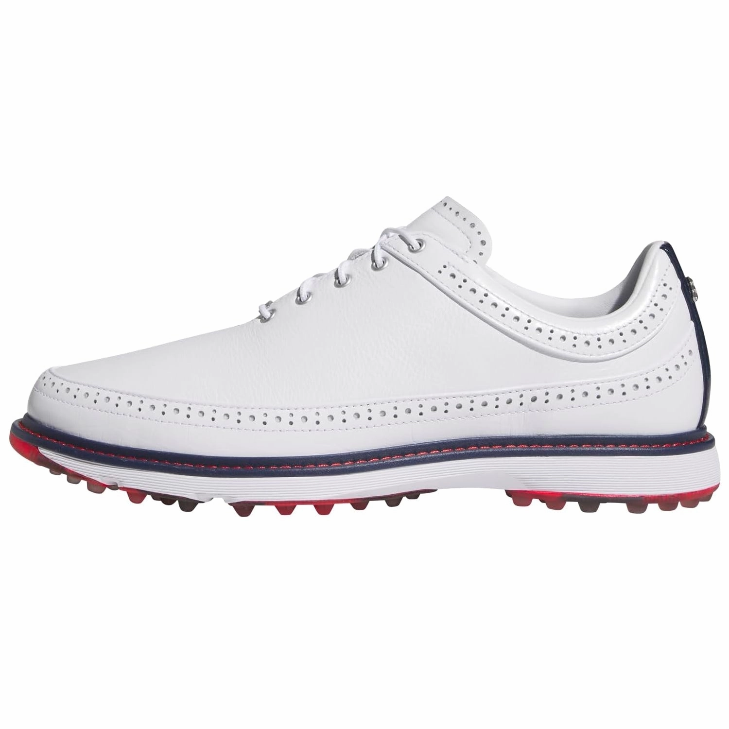 Adidas MC80 Spikeless Golf Shoes - White/Collegiate Navy/Better Scarlet Men's Shoes from Other Brands