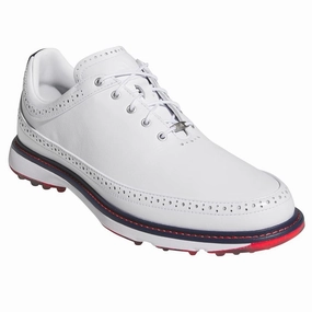 Adidas MC80 Spikeless Golf Shoes - White/Collegiate Navy/Better Scarlet Men's shoes from other brands