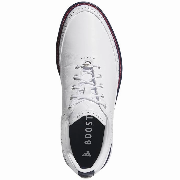 Adidas MC80 Spikeless Golf Shoes - White/Collegiate Navy/Better Scarlet Men's Shoes from Other Brands