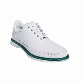 Adidas MC80 Spikeless Golf Shoes - White/Silver/Collegiate Green Men's shoes from other brands