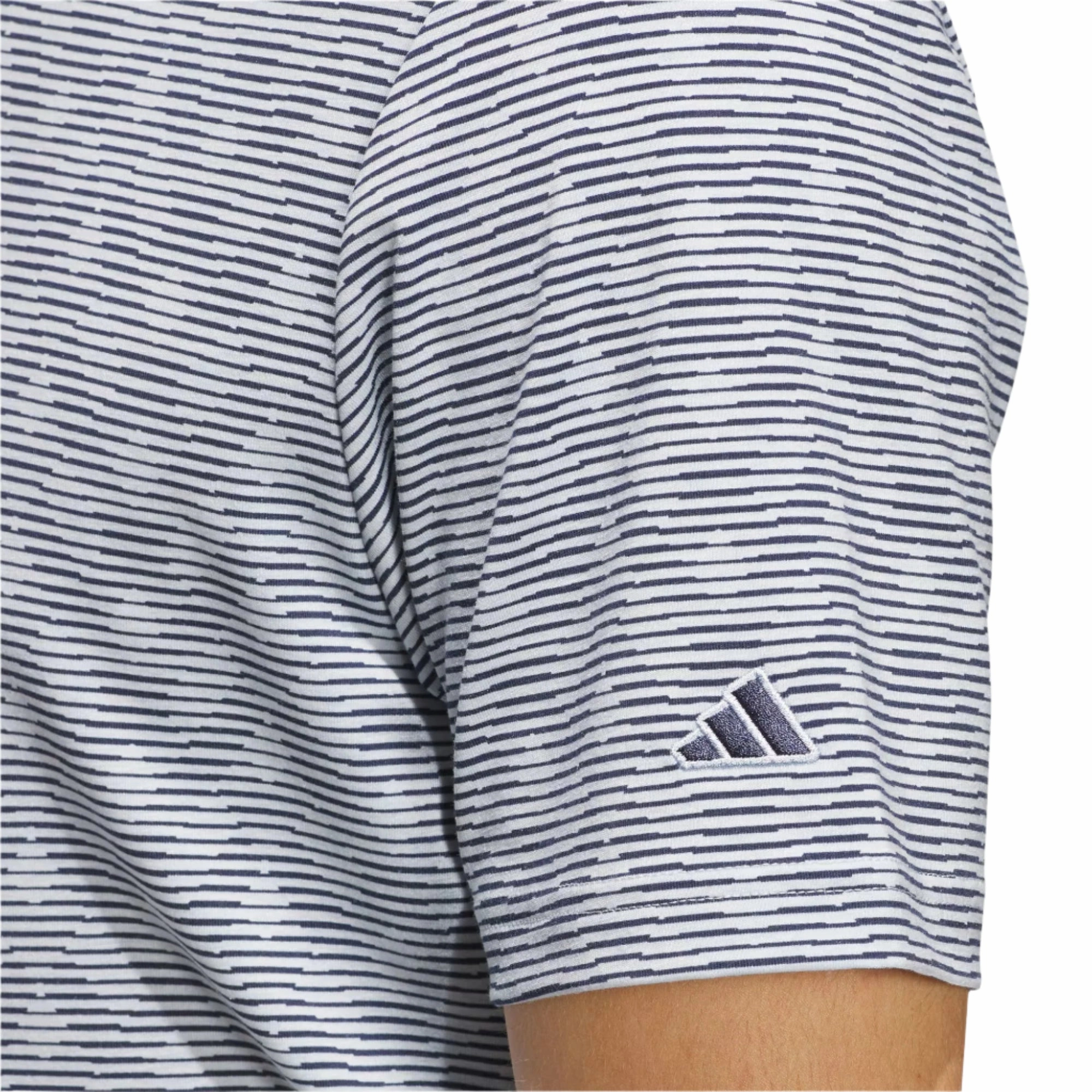 Adidas Men's Go-To Striped Golf Polo Adidas Men's Performance Gear