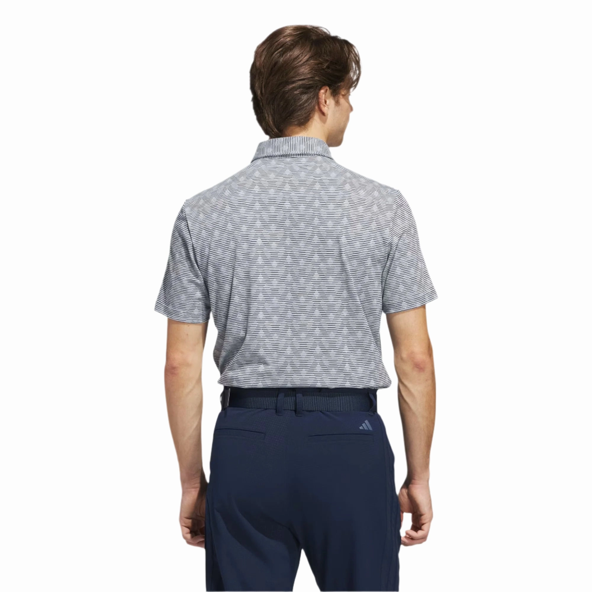 Adidas Men's Go-To Striped Golf Polo Adidas Men's Performance Gear