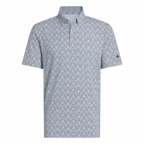 Adidas Men's Go-To Striped Golf Polo Adidas performance gear for men