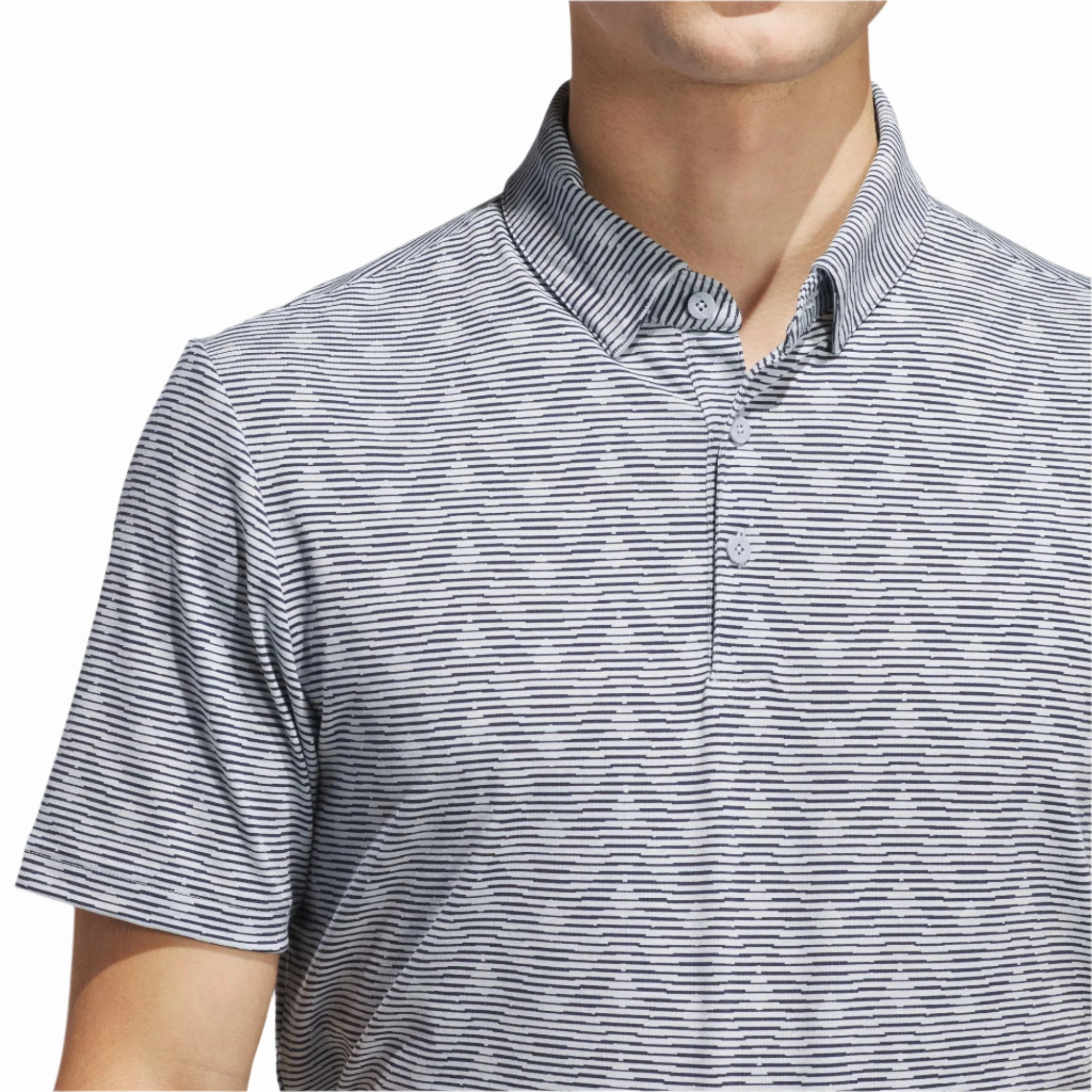 Adidas Men's Go-To Striped Golf Polo Adidas Men's Performance Gear