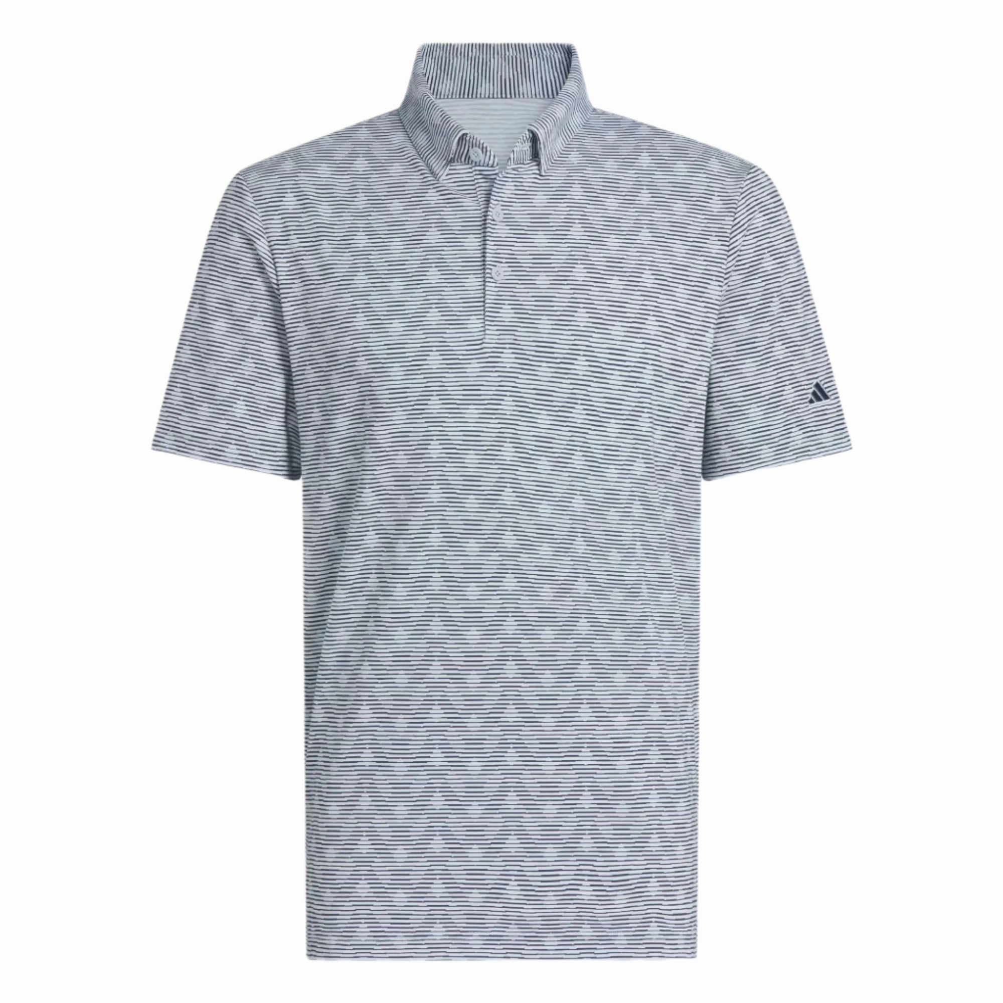 Adidas Men's Go-To Striped Golf Polo Adidas performance gear for men