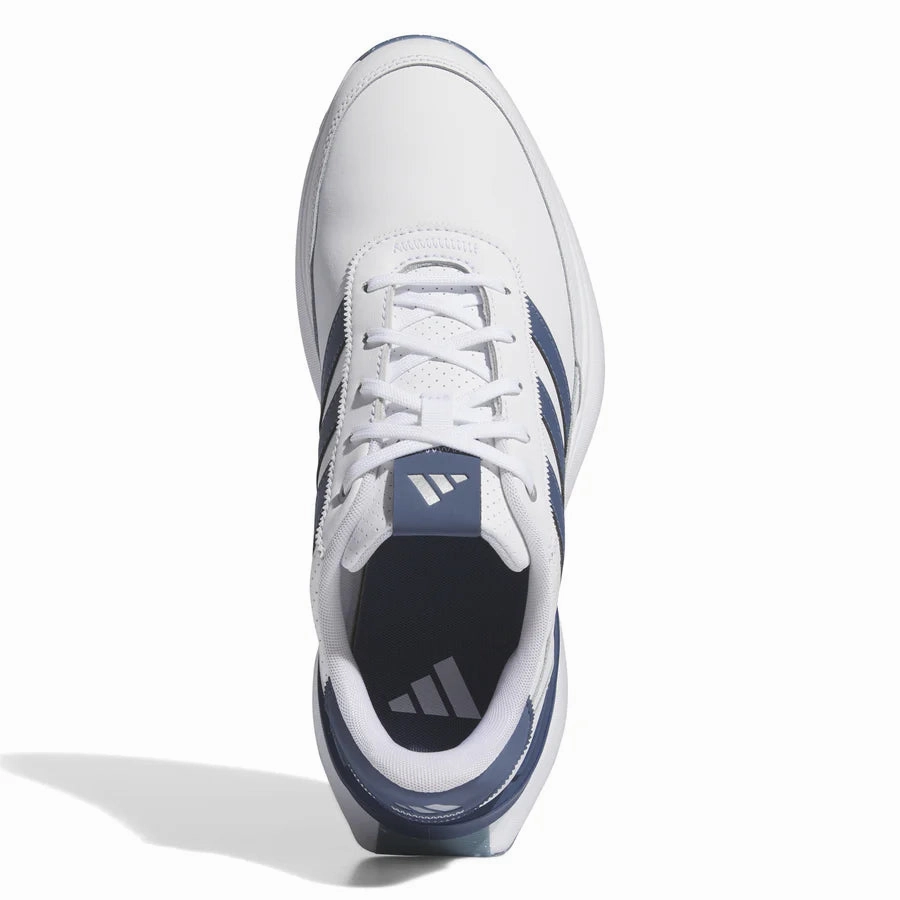 Adidas Men's S2G Spikeless Leather 24 Golf Shoes - White/Navy Men's Spikeless Golf Shoes