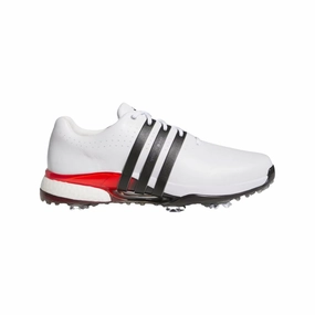 Adidas Men's Tour360 24 Golf Shoes - White/Black/Lucid Red Men's shoes from other brands