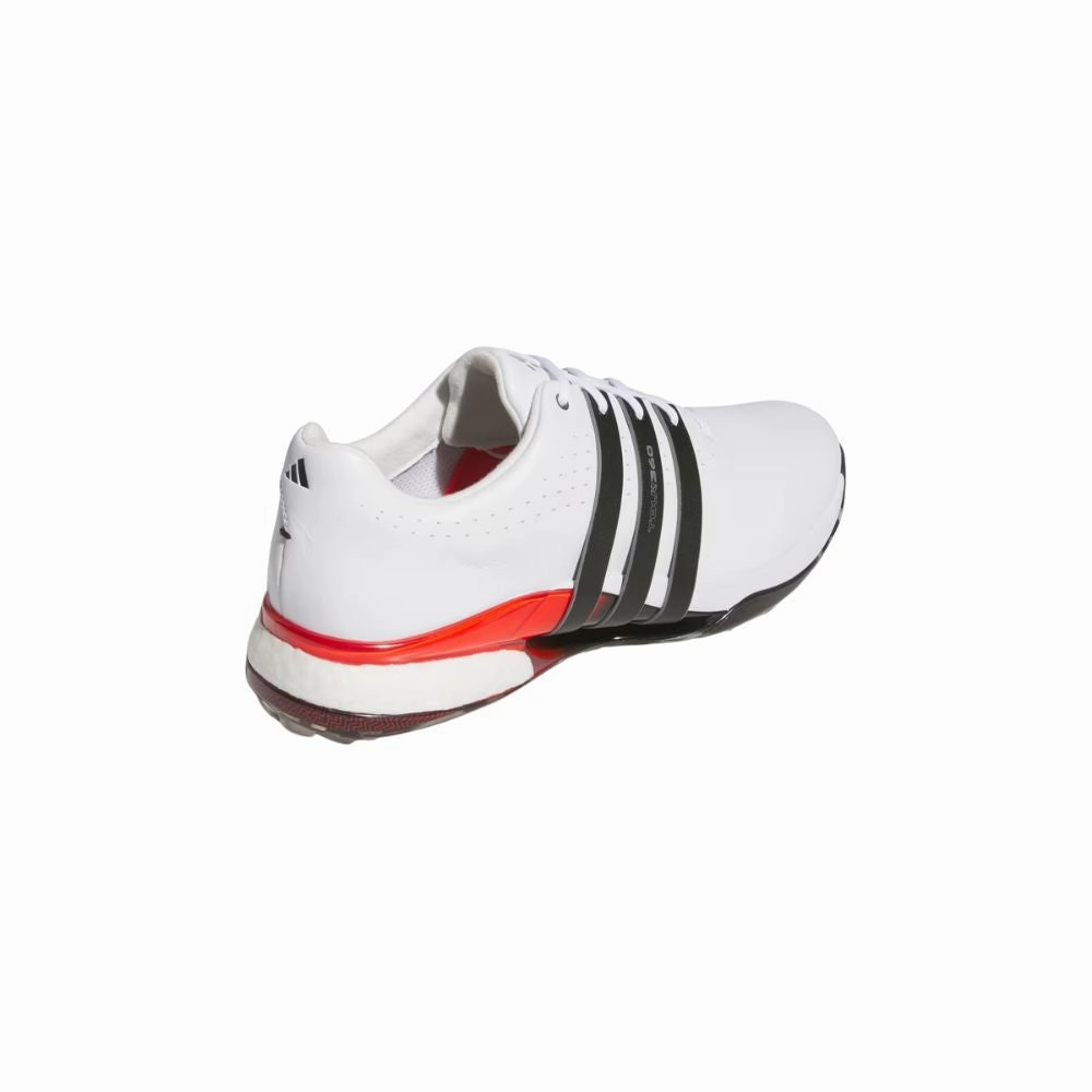 Adidas Men's Tour360 24 Golf Shoes - White/Black/Lucid Red Men's Shoes from Other Brands