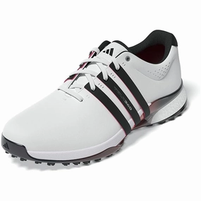 Adidas Men's Tour360 25 Spikeless Golf Shoes - White/Black/Lucid Red Men's shoes from other brands