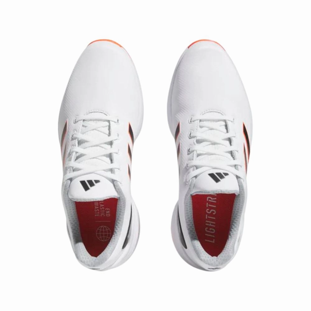 Adidas Men's ZG23 Golf Shoes - White/Black/Semi Solar Red Men's Shoes from Other Brands