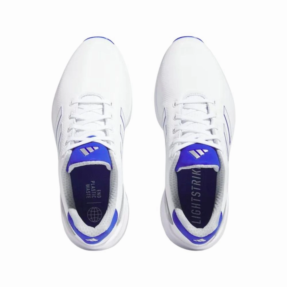 Adidas Men's ZG23 Golf Shoes - White/Lucid Blue/Silver Men's Shoes from Other Brands