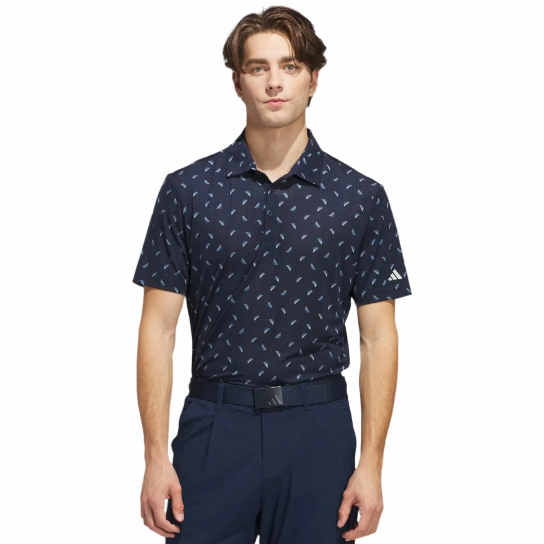 Adidas Mens Ultimate365 Printed Mesh Polo Shirt Adidas Men's Performance Gear