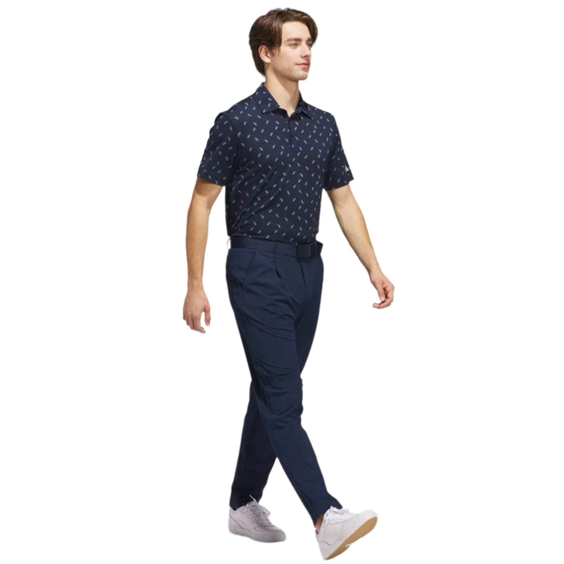 Adidas Mens Ultimate365 Printed Mesh Polo Shirt Adidas Men's Performance Gear