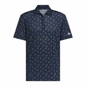 Adidas Mens Ultimate365 Printed Mesh Polo Shirt Adidas performance gear for men