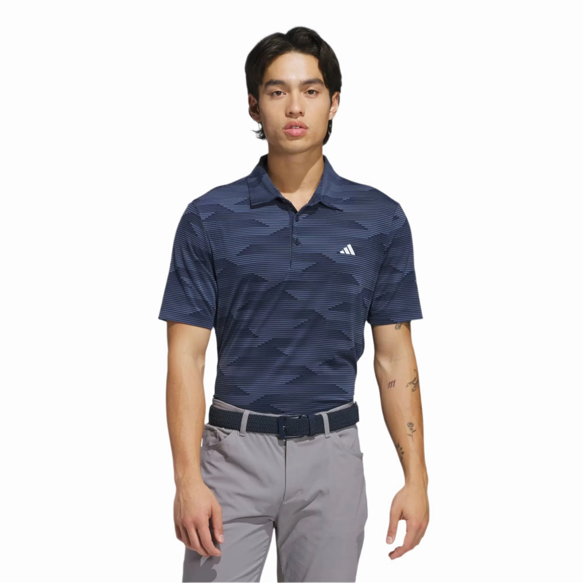 Adidas Mens Ultimate365 Speed Stripe Polo Shirt Adidas Men's Performance Gear