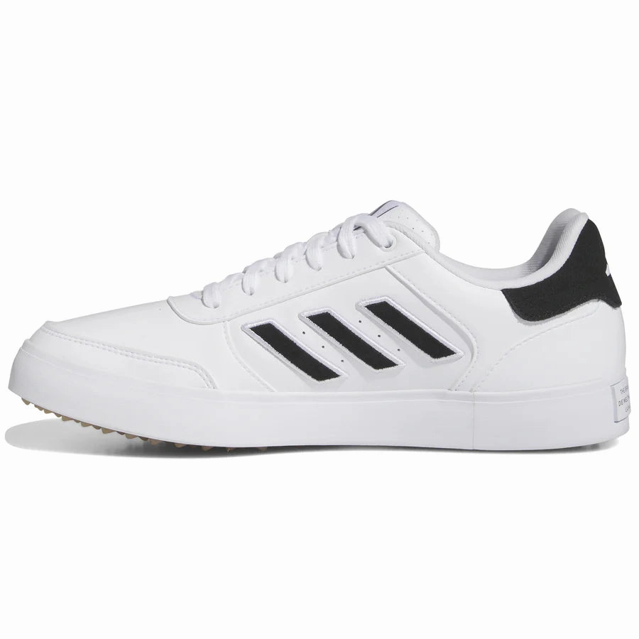 Adidas Retrocross 24 Spikeless Golf Shoes - White/Black Men's Spikeless Golf Shoes