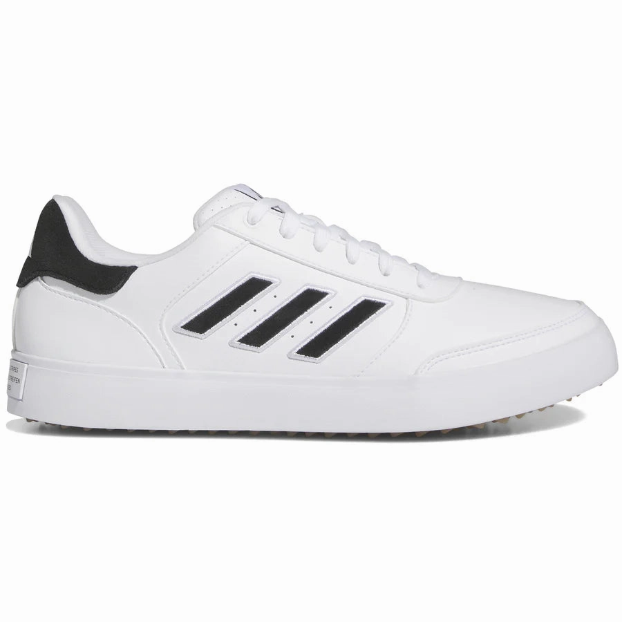 Adidas Retrocross 24 Spikeless Golf Shoes - White/Black Mens spikeless golf shoes