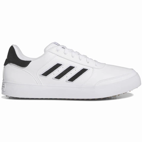 Adidas Retrocross 24 Spikeless Golf Shoes - White/Black Mens spikeless golf shoes